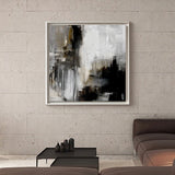 Black And Grey Abstract Art Extra Large Square Abstract Art Huge Canvas Art