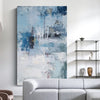 Large Blue Acrylic Abstract Painting Abstract Seascape Paintings Modern Abstract Painting