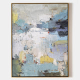 Large Abstract Beach Wall Art For Living Room Vertical Coastal Wall Art Canvas