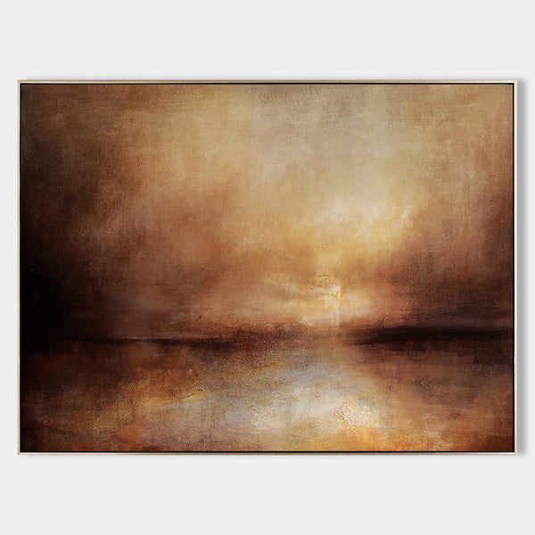 Impressionist Seascape Paintings Large Beach Canvas Wall Art Modern Beach Art