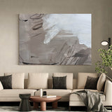Large Grey Abstract Wall Art, Abstract Canvas Wall Art, Modern Abstract Painting For Sale