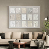 Beige Textured Wall Art Beige Abstract Minimalist Painting Neutral Beige Wabi sabi Painting 
