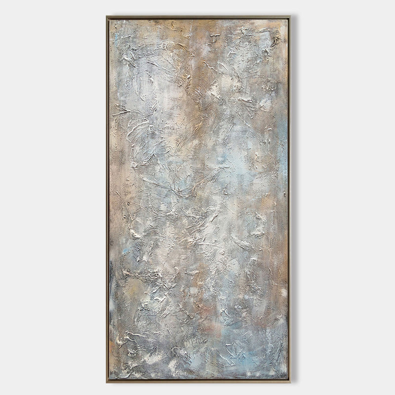 Large Textured Brown Abstract Painting For Living Room Oversized Modern Wall Art