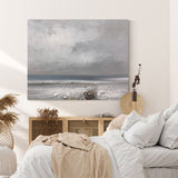 Large Grey Landscape Wall Art Modern Acrylic Paintings Livingroom Canvas Artwork For Sale