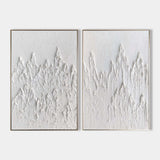 3D White Abstract Art Minimalist Art Large Abstract Modern Minimal Wall Art For Sale