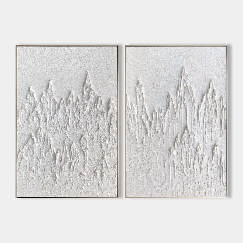 3D White Abstract Art Minimalist Art Large Abstract Modern Minimal Wall Art For Sale