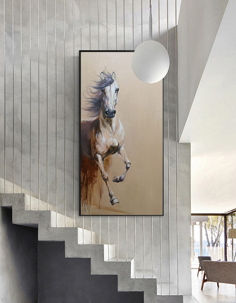 Running Horses Painting Equine Art Arabian Horse Art Large Horse Painting