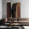 Abstract Minimalist Painting Brown Minimalist Art Reddish Brown Canvas Wall Art | Artexplore