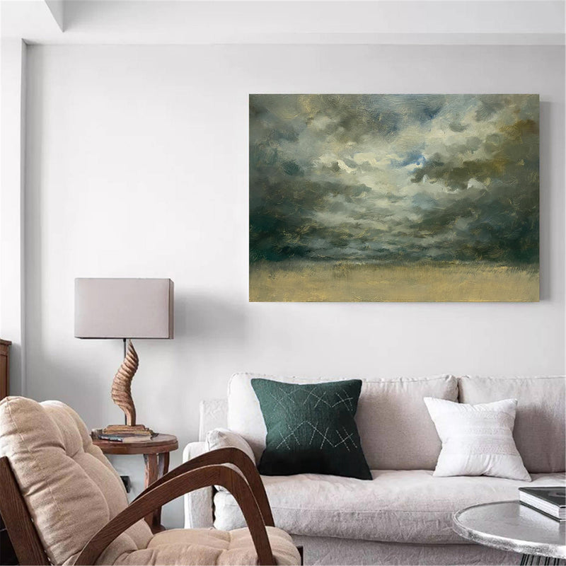 Impressionist Seascape Paintings Large Beach Canvas Wall Art Modern Beach Art