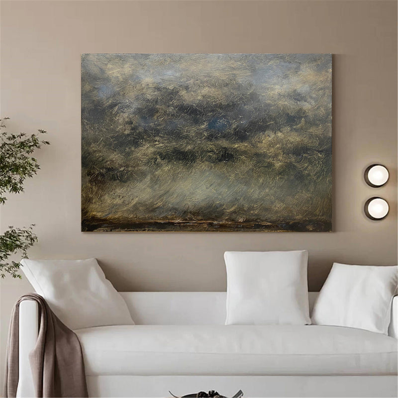 Impressionist Seascape Paintings Large Beach Canvas Wall Art Modern Beach Art