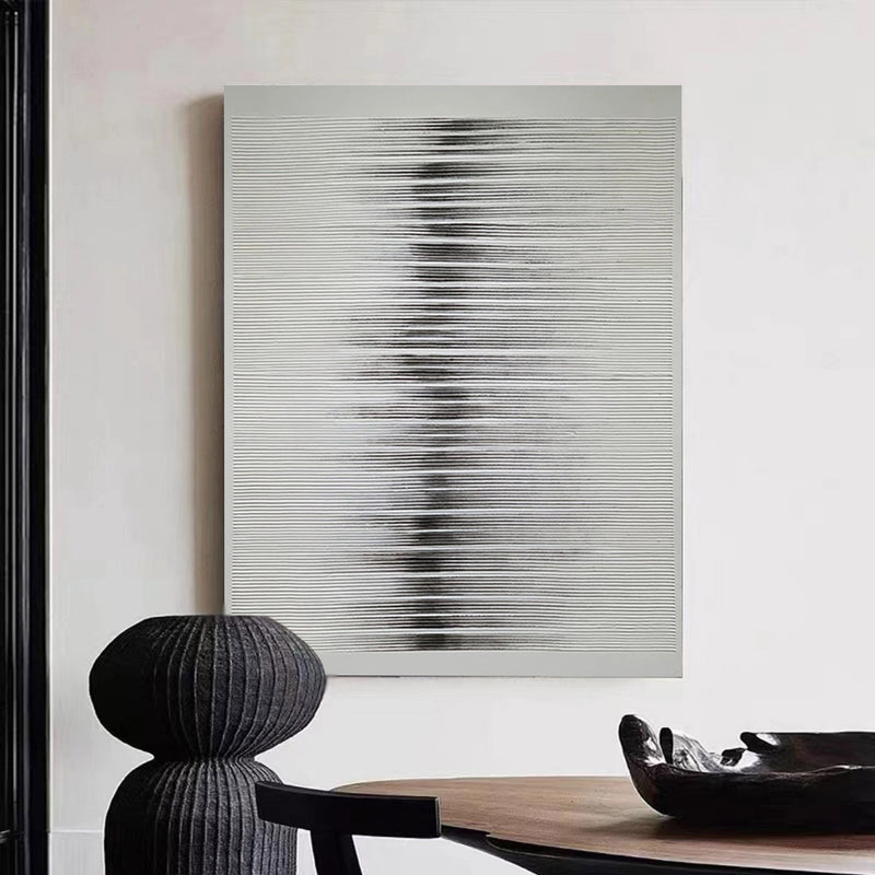 Large Minimalist Canvas Art Original Grey Abstract Painting