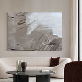 Large Grey Abstract Wall Art, Abstract Canvas Wall Art, Modern Abstract Painting For Sale
