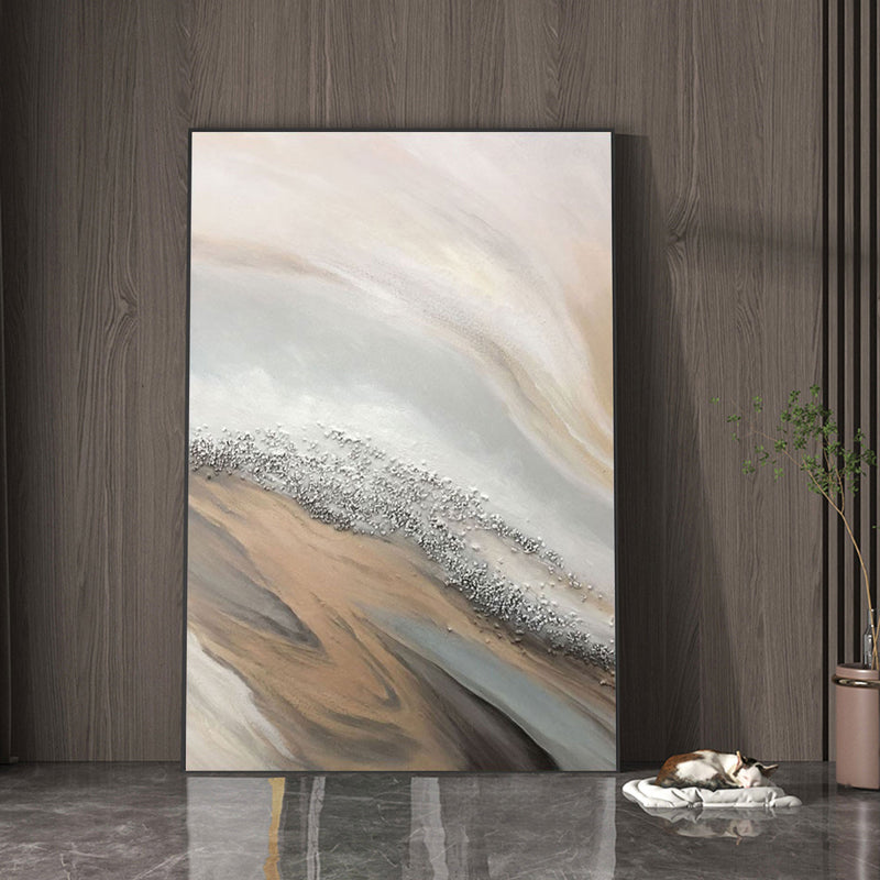 Abstract Grey Canvas Painting Large Original Acrylic Abstract Canvas Art Modern Abstract Painting 
