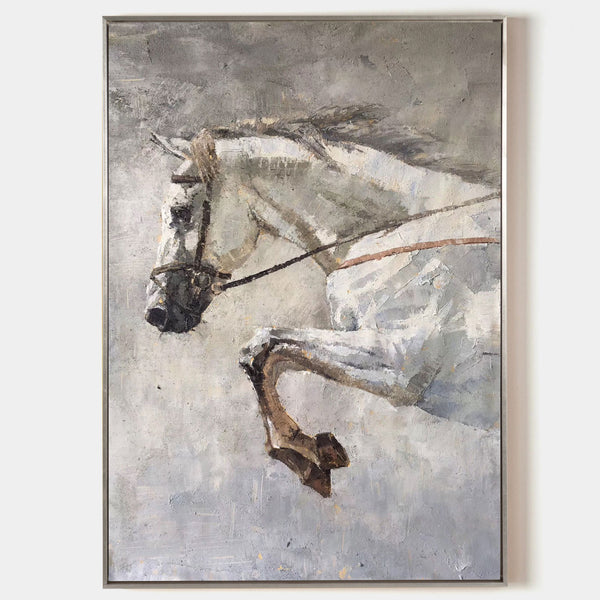 Horse Art Horse Abstract Painting Horse Portrait Painting On Canvas Large Horse Wall Art Equestrian Art