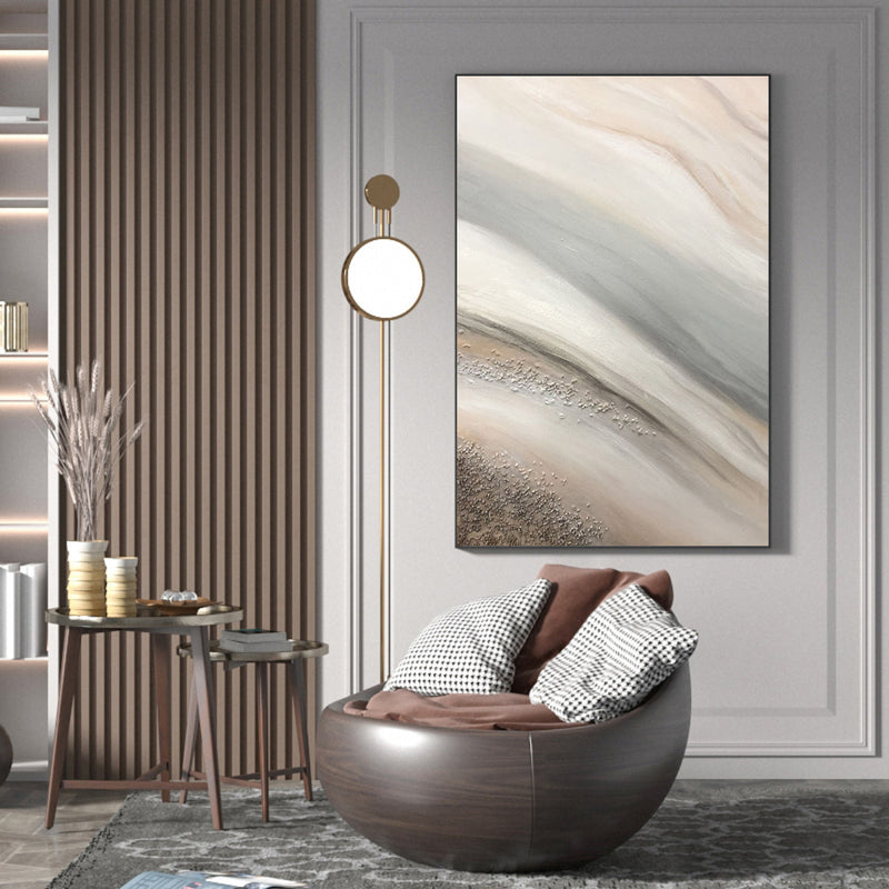 Abstract Grey Canvas Painting Large Original Acrylic Abstract Canvas Art Modern Abstract Painting 