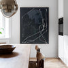 Black Textured Minimalist Art Rich Textured Wall Art Minimalist Painting 