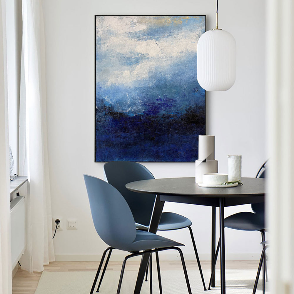 Large Sky And Sea Painting Original Large Seascpae Canvas Painting Coastal Painting Textured Beach Painting Wall Painting For Living Room