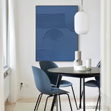 3D Blue Modern Minimalist Art Painting Texture Canvas Painting Abstract Acrylic Painting 