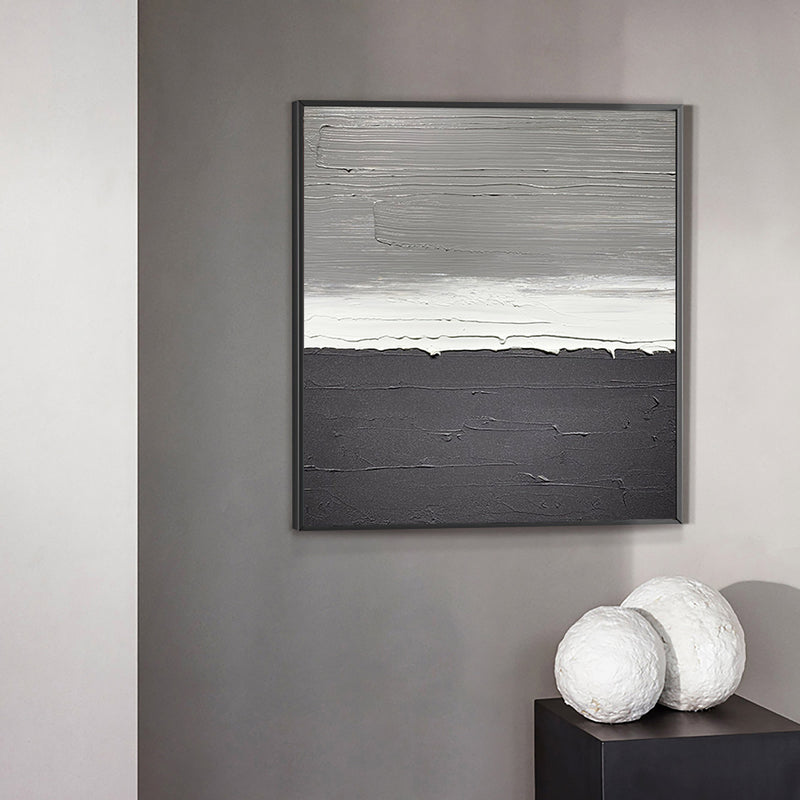 Black And White Abstract Painting Simple Minimalist Painting Abstract Lines