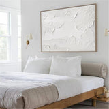 Large White Modern Abstract Painting On Canvas Extra Large Abstract Art Canvas Painting For Living Room