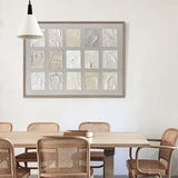 Beige Textured Wall Art Beige Abstract Minimalist Painting Neutral Beige Wabi sabi Painting 
