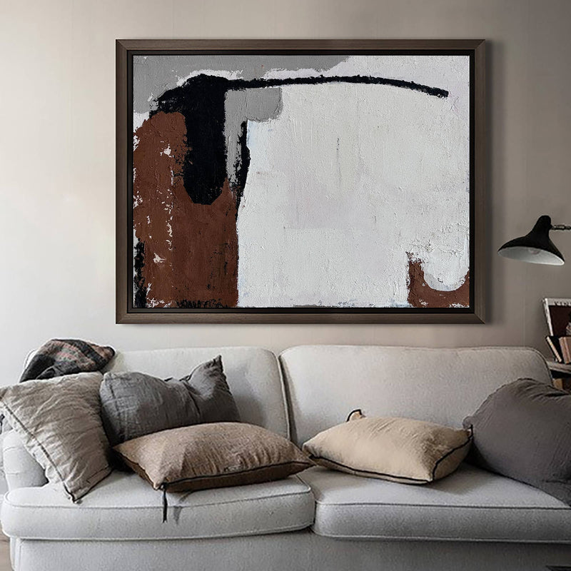 Japandi Abstract Wall Art Abstract Acrylic Painting Livingroom Canvas Wall Art Interior Wall Art For Sale