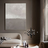 30 X 40 Vertical Modern Canvas Wall Art Beige Grey Minimalist Abstract Art
