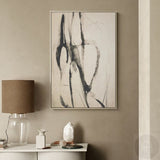 Minimalist Art Painting Black And White Abstract Wall Art Black Line Canvas Art | Artexplore