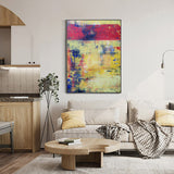 Vertical Artwork For Office Walls Contemporary Abstract Art For Sale
