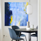 Blue Abstract Artwork Big Abstract Wall Art Blue Wall Art For Bedroom