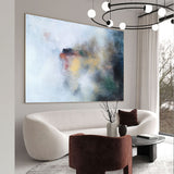Origianl Extra Large Abstract Ocean Painting On Canvas Beach Acrylic Painting For Living Room