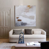 Modern Grey Abstract Wall Art Grey Abstract Canvas Art Large Abstract Wall Art Painting