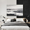 Black And White Beach Wall Art Abstract Ocean Art Beach Scene Painting