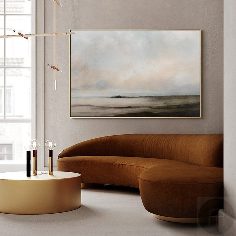 Modern Abstract Art Landscape Wall Art Contemporary Landscape Canvas Painting 