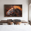 Large Brown Horse Painting Horse Livingroom Canvas Wall Art Running Horse Painting For Sale