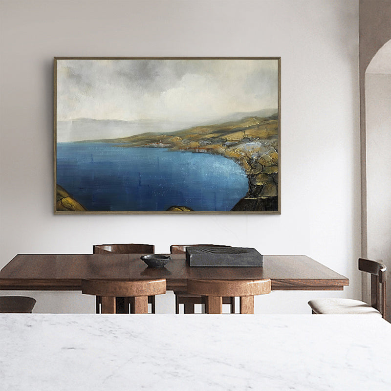 Modern Landscape Acrylic Paintings Large Abstract Landscape Art Canvas Wall Art For Livingroom