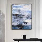 Blue Coastal Wall Art Painting Of Sea Waves Ocean Painting Fine Art Seascapes