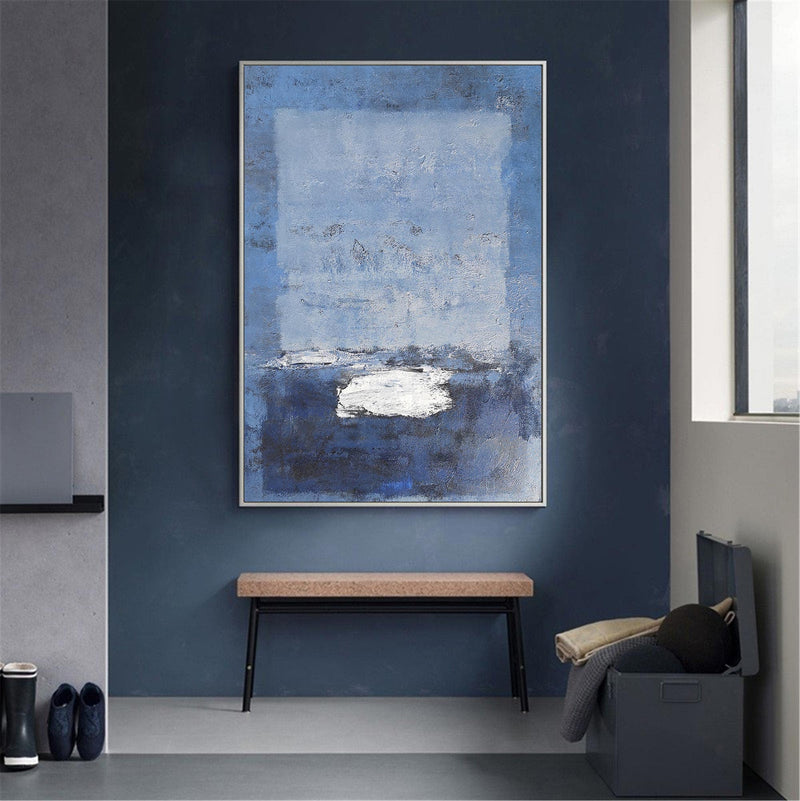 Blue Minimalist Art Large Minimalist Wall Art Contemporary Abstract Paintings