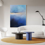Impressionist Ocean Sunset Acrylic Painting Extra Large Modern Beach Art