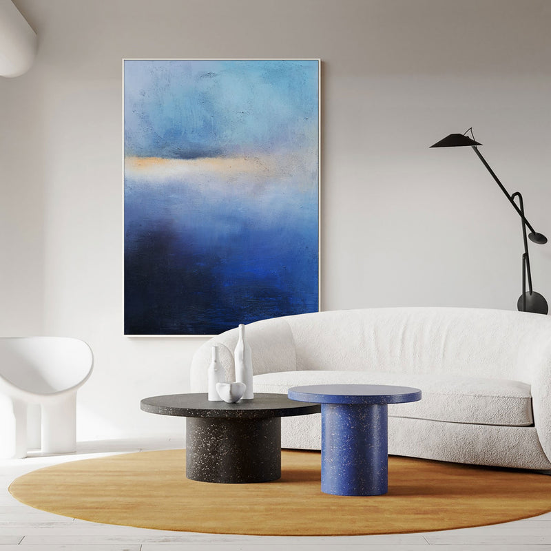 Impressionist Ocean Sunset Acrylic Painting Extra Large Modern Beach Art