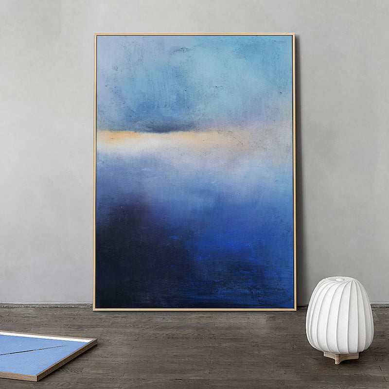 Impressionist Ocean Sunset Acrylic Painting Extra Large Modern Beach Art