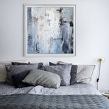 40 x 40 light blue abstract art Modern Art Paintings On Canvas For Sale