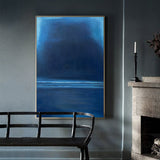 Large Blue Abstract Canvas Wall Art Oil Painting On Canvas Modern Art Contemporary Art
