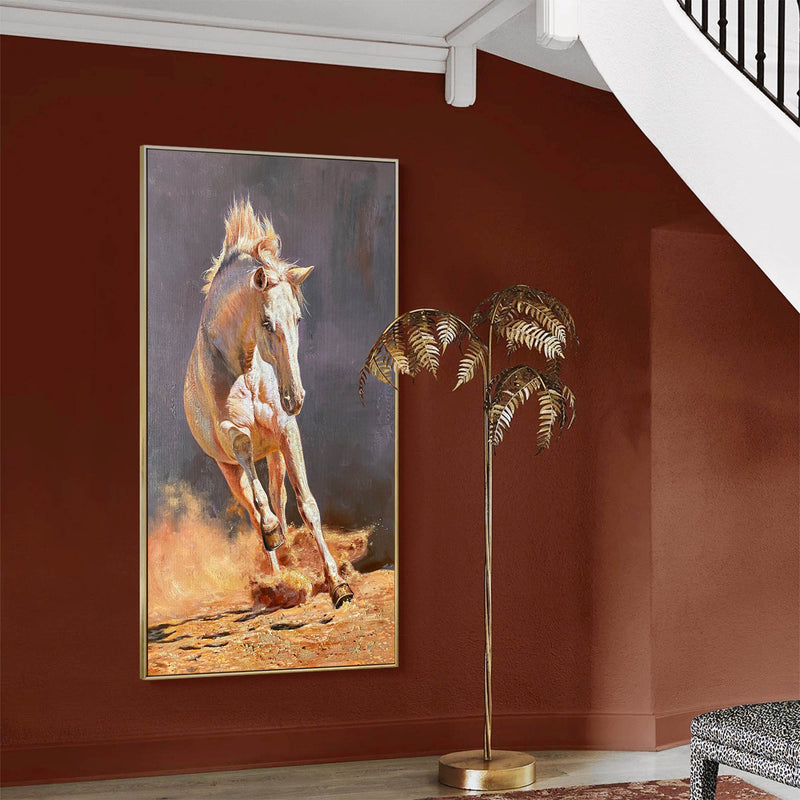 Large Running Horse Wall Art Livingroom Canvas Wall Art Modern Horse Acrylic Painting For Sale