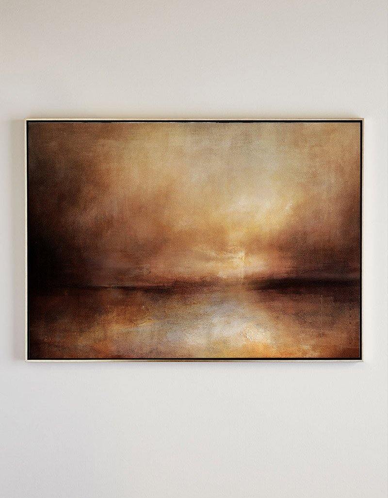 Impressionist Seascape Paintings Large Beach Canvas Wall Art Modern Beach Art