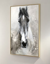 Horse Paintings On Canvas Equine Art Large Horse Wall Art Horse Acrylic Painting