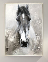 Horse Paintings On Canvas Equine Art Large Horse Wall Art Horse Acrylic Painting