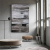 Large Vertical Abstract Art In Acrylic Brown Abstract Painting For Sale