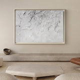 Beautiful Textured White Abstract Art Minimalist Painting White Modern Canvas Art Large Artwork For Bedroom 