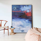 Abstract Ocean Painting Acrylic Seascape Paintings Blue Ocean Painting
